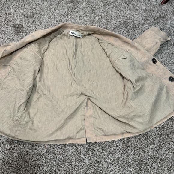 Distressed Beige Blazer - Picture 7 of 8